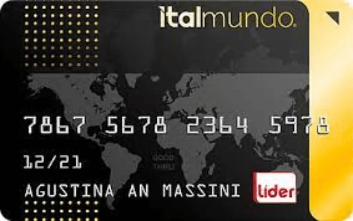 Tarjeta Italmundo Lider Oro estando en clearing
