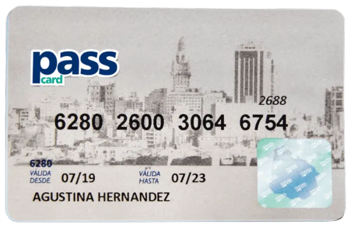 Tarjeta Passcard estando en clearing